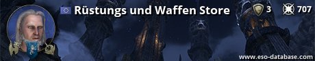 Signatur von Rüstungs und Waffen Store