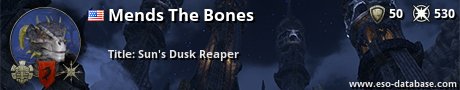 Signatur von Mends The Bones