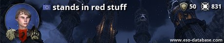 Signatur von stands in red stuff
