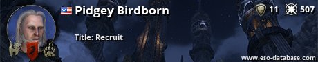 Signatur von Pidgey Birdborn