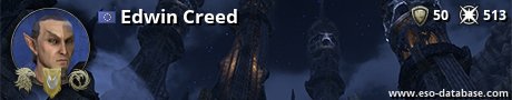 Signatur von Edwin Creed