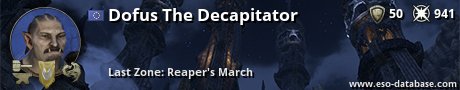 Signatur von Dofus The Decapitator