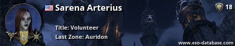 Signatur von Sarena Arterius