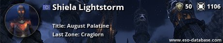 Signatur von Shiela Lightstorm