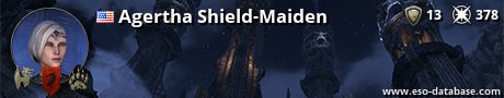 Signatur von Agertha Shield-Maiden