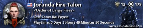 Signatur von Joranda Fire-Talon