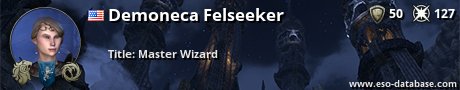Signatur von Demoneca Felseeker