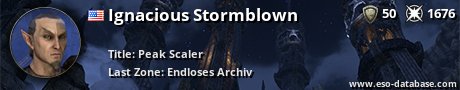 Signatur von Ignacious Stormblown