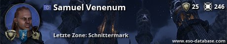 Signatur von Samuel Venenum