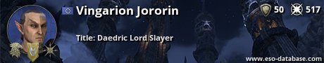 Signatur von Vingarion Jororin