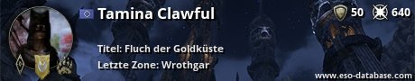 Signatur von Tamina Clawful