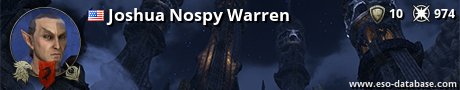 Signatur von Joshua Nospy Warren