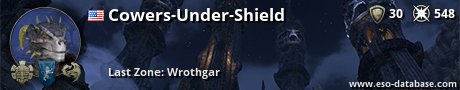 Signatur von Cowers-Under-Shield