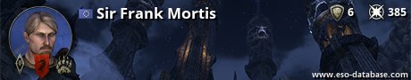 Signatur von Sir Frank Mortis