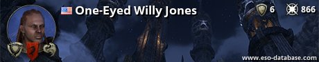 Signatur von One-Eyed Willy Jones