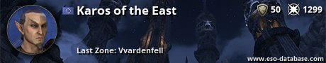 Signatur von Karos of the East