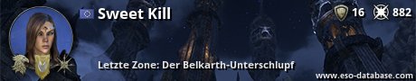 Signatur von Sweet Kill