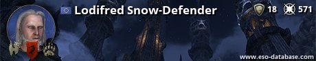 Signatur von Lodifred Snow-Defender