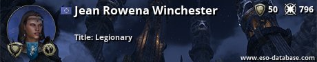 Signatur von Jean Rowena Winchester