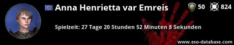 Signatur von Anna Henrietta var Emreis