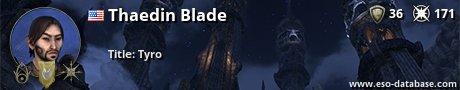 Signatur von Thaedin Blade