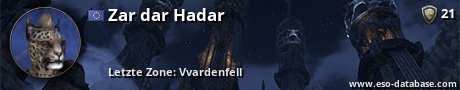 Signatur von Zar dar Hadar