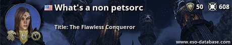 Signatur von What's a non petsorc