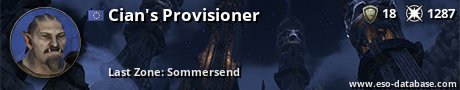 Signatur von Cian's Provisioner