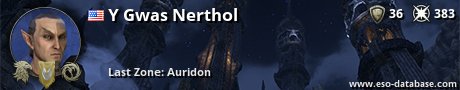 Signatur von Y Gwas Nerthol