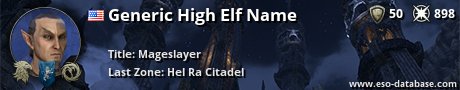 Signatur von Generic High Elf Name