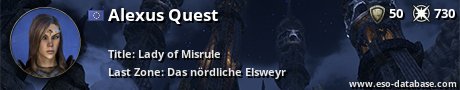 Signatur von Alexus Quest