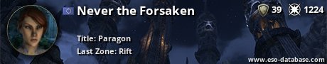 Signatur von Never the Forsaken
