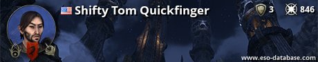 Signatur von Shifty Tom Quickfinger