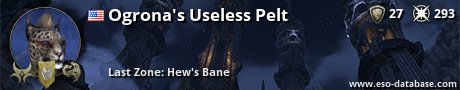 Signatur von Ogrona's Useless Pelt
