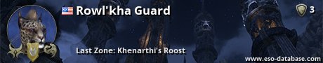 Signatur von Rowl'kha Guard