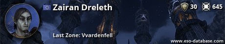 Signatur von Zairan Dreleth