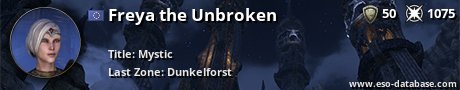 Signatur von Freya the Unbroken