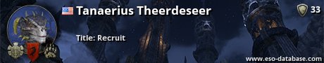 Signatur von Tanaerius Theerdeseer