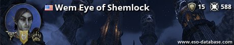 Signatur von Wem Eye of Shemlock