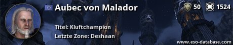 Signatur von Aubec von Malador