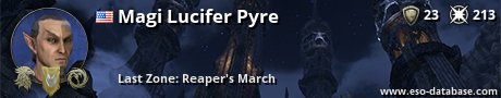 Signatur von Magi Lucifer Pyre