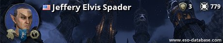 Signatur von Jeffery Elvis Spader
