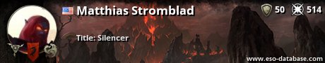 Signatur von Matthias Stromblad