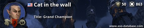 Signatur von Cat in the wall