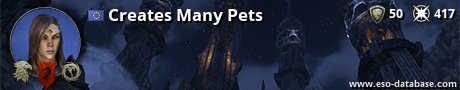 Signatur von Creates Many Pets