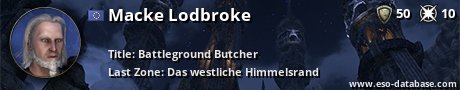 Signatur von Macke Lodbroke