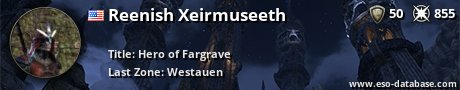 Signatur von Reenish Xeirmuseeth