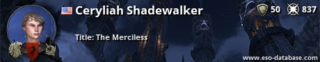 Signatur von Ceryliah Shadewalker