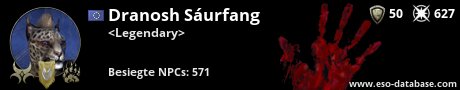Signatur von Dranosh Sáurfang