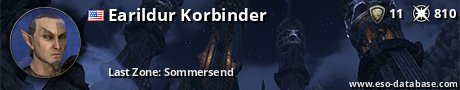 Signatur von Earildur Korbinder